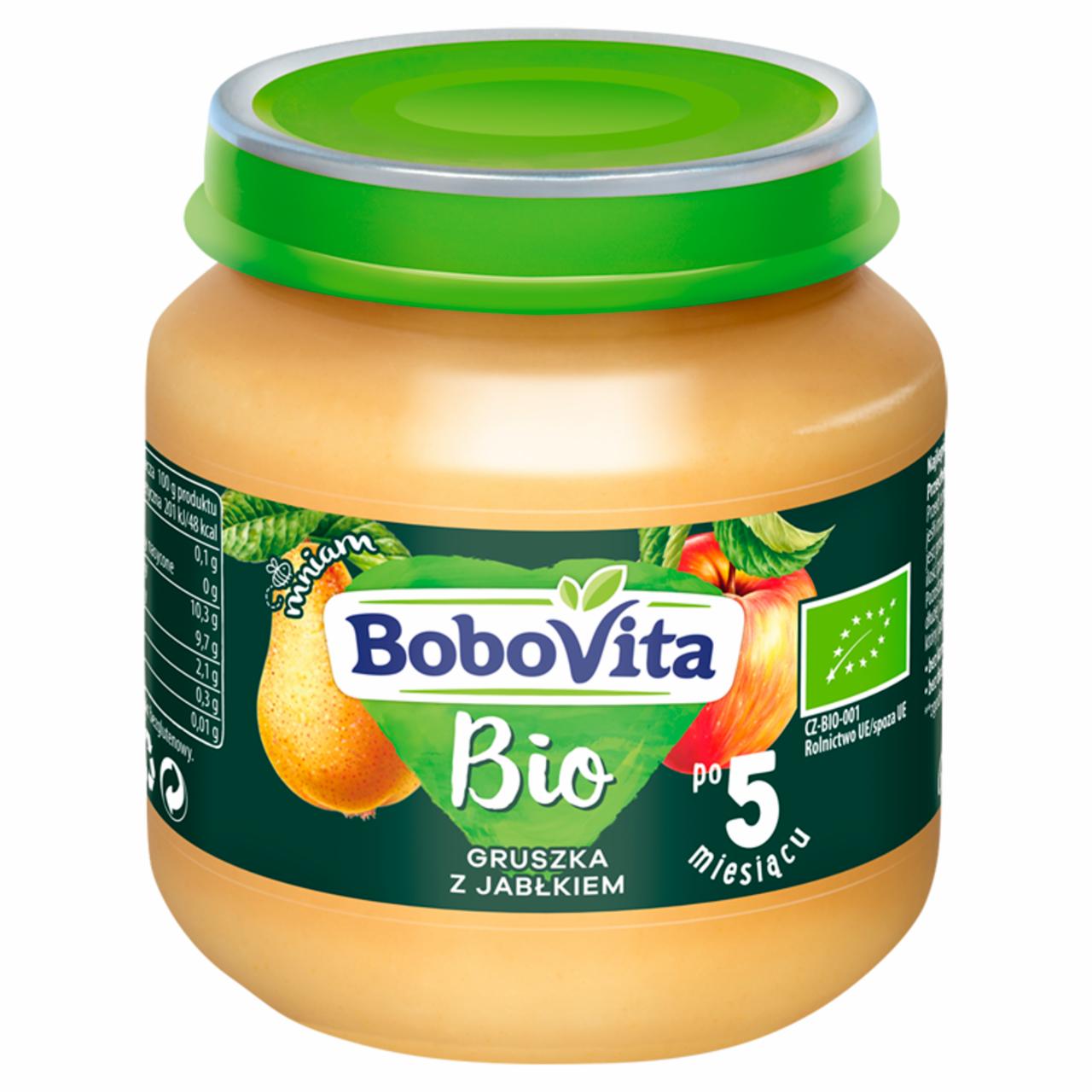 Zdjęcia - BoboVita Bio Gruszka z jabłkiem po 5 miesiącu 125 g