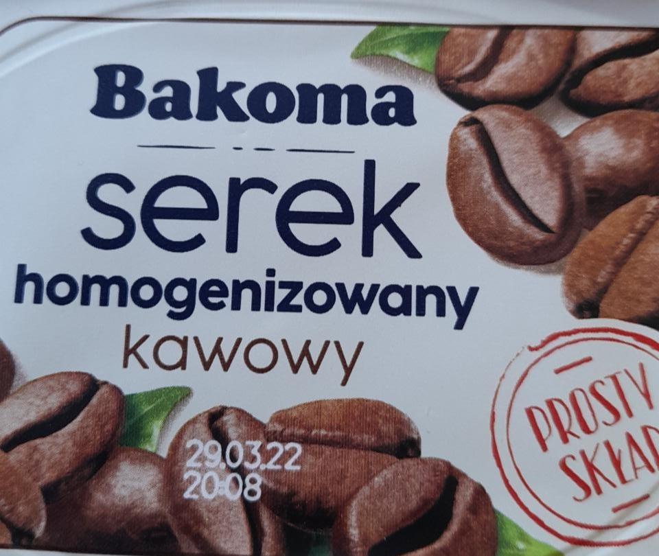 Zdjęcia - Bakoma Serek homogenizowany kawowy 135 g