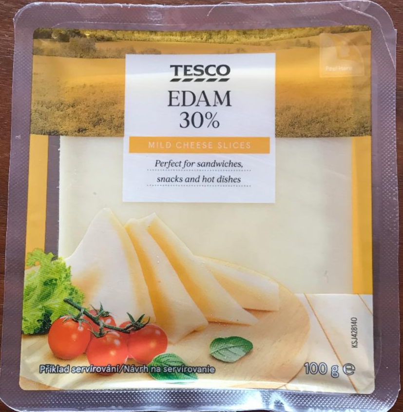 Zdjęcia - Edam 30% mild cheese slices Tesco