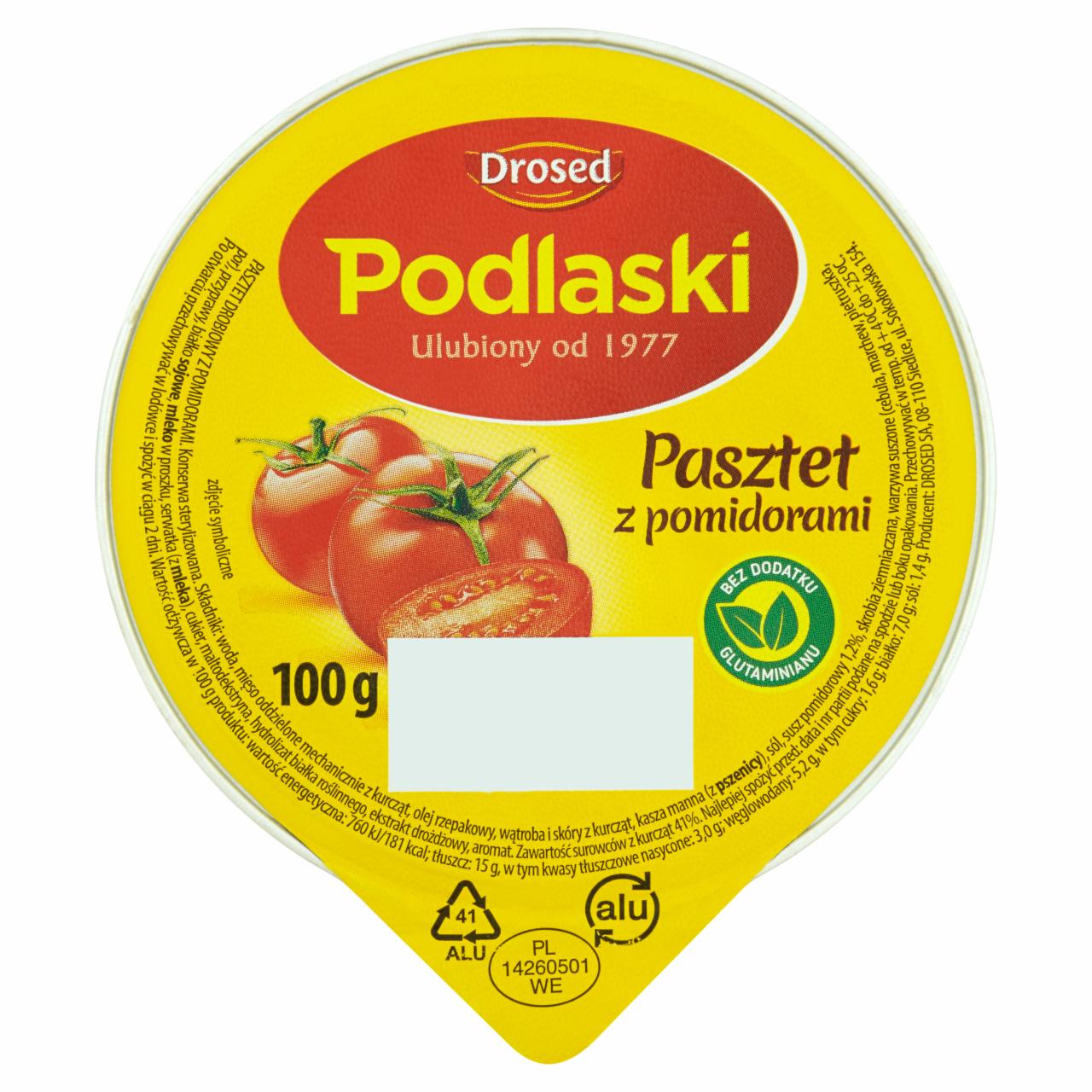 Zdjęcia - Podlaski Pasztet z pomidorami 100 g