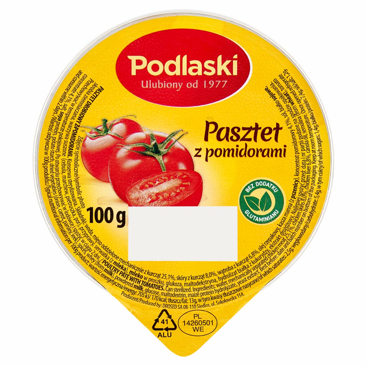 Zdjęcia - Podlaski Pasztet z pomidorami 100 g