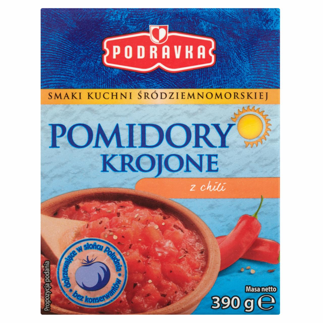 Zdjęcia - Podravka Pomidory krojone z chili