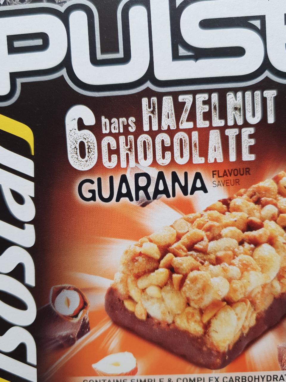 Zdjęcia - Pulse 6 Bars Hazelnut Chocolate Guarana Isostar