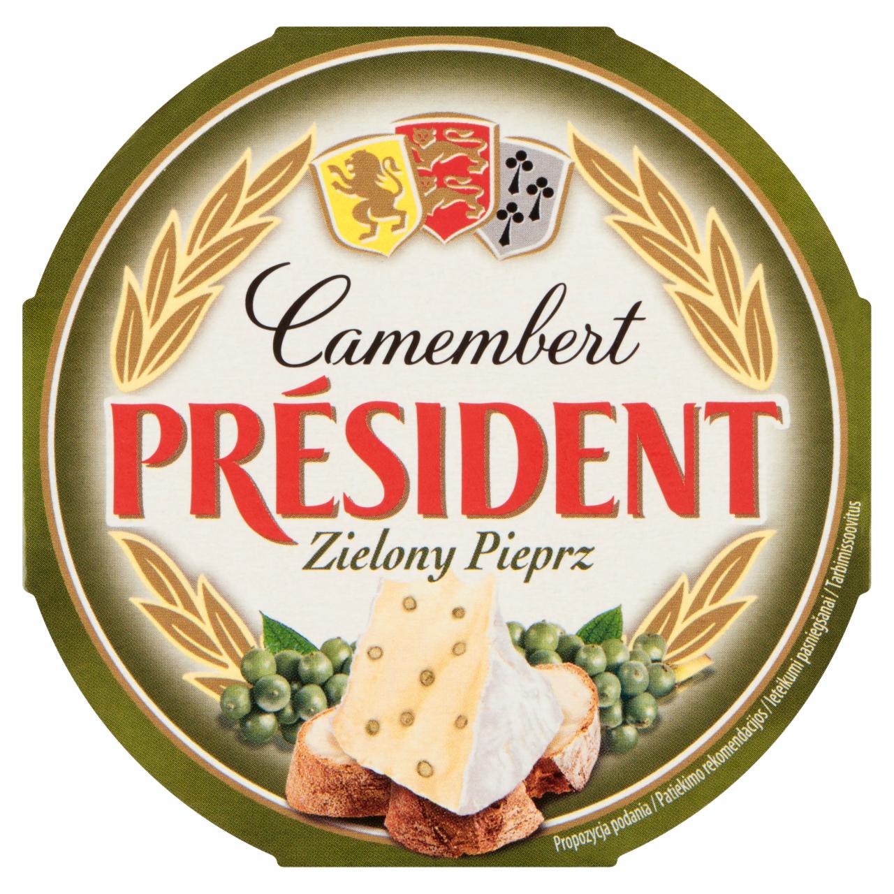 Zdjęcia - Président Ser Camembert zielony pieprz 120 g