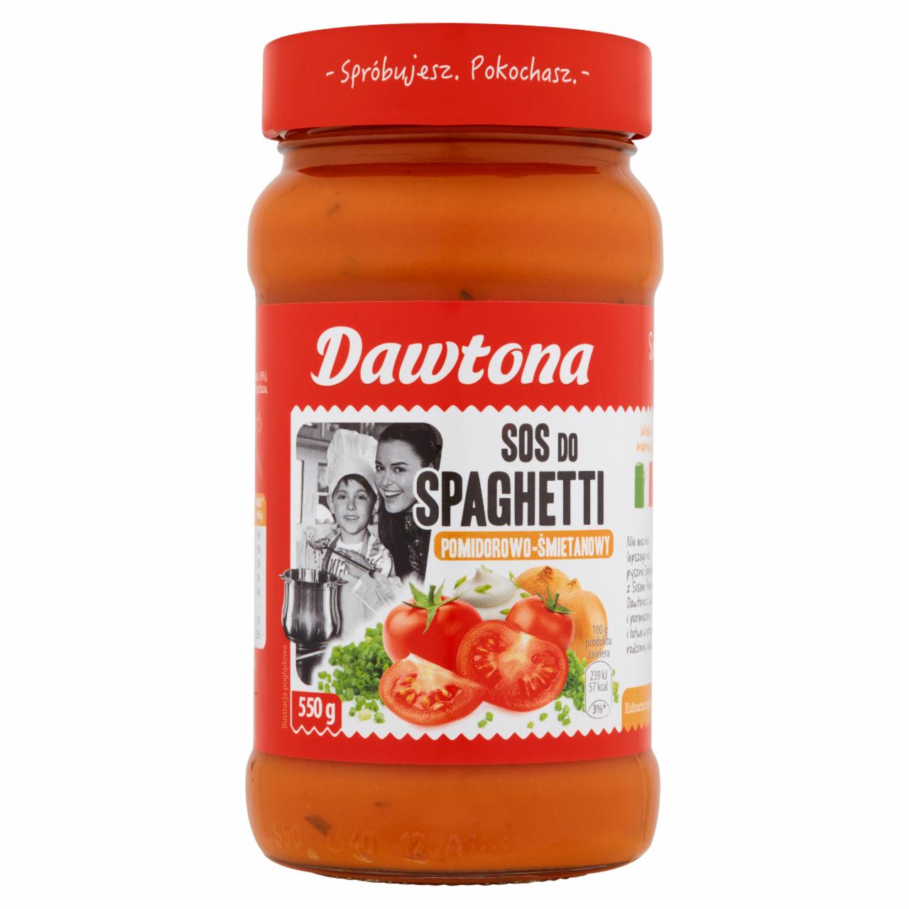 Zdjęcia - Dawtona Sos pomidorowy ze śmietaną do makaronu 550 g