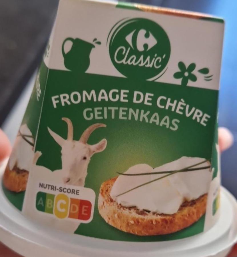 Zdjęcia - Ser kozi fromage de chèvre Carrefour Classic