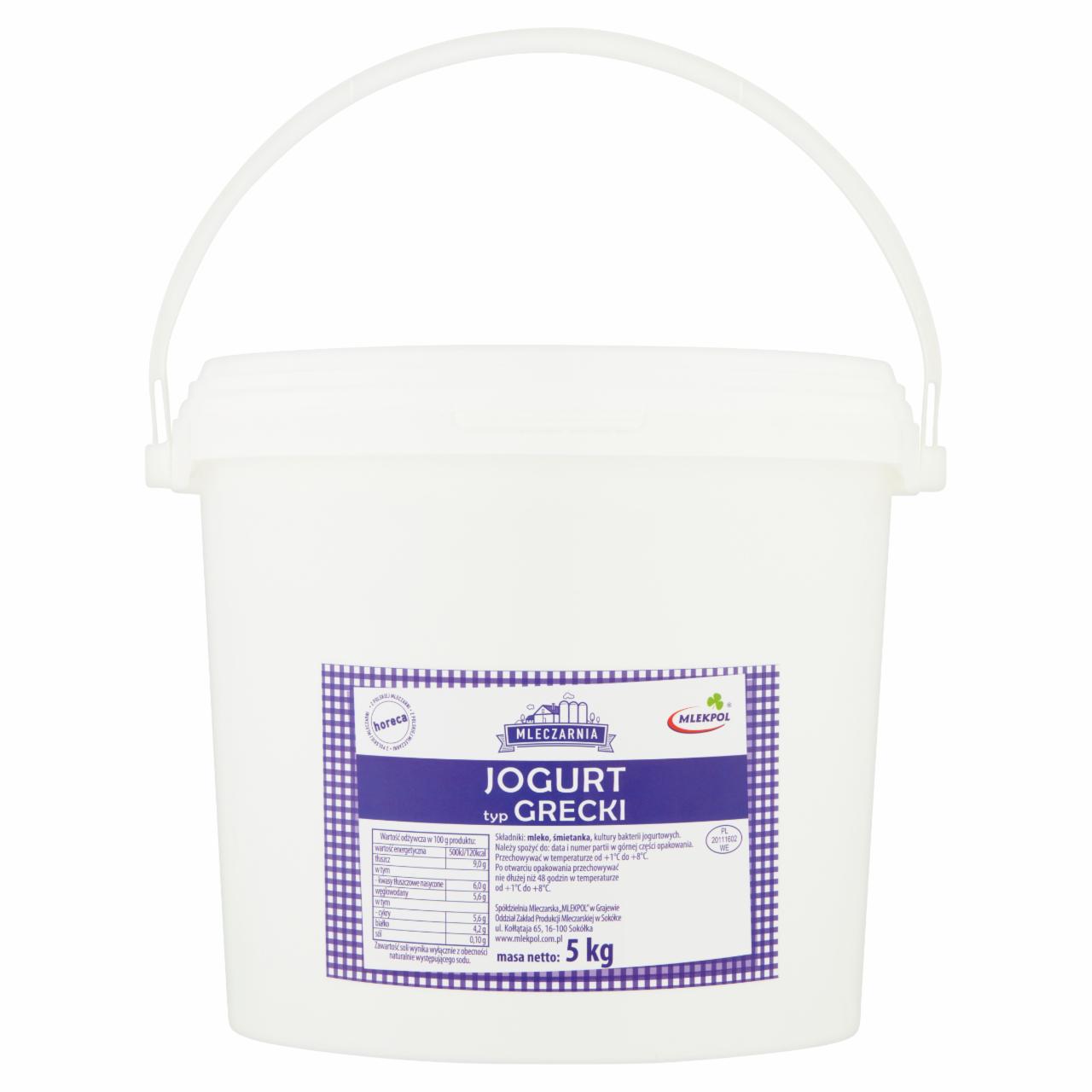 Zdjęcia - Mlekpol Mleczarnia Jogurt typ grecki 5 kg