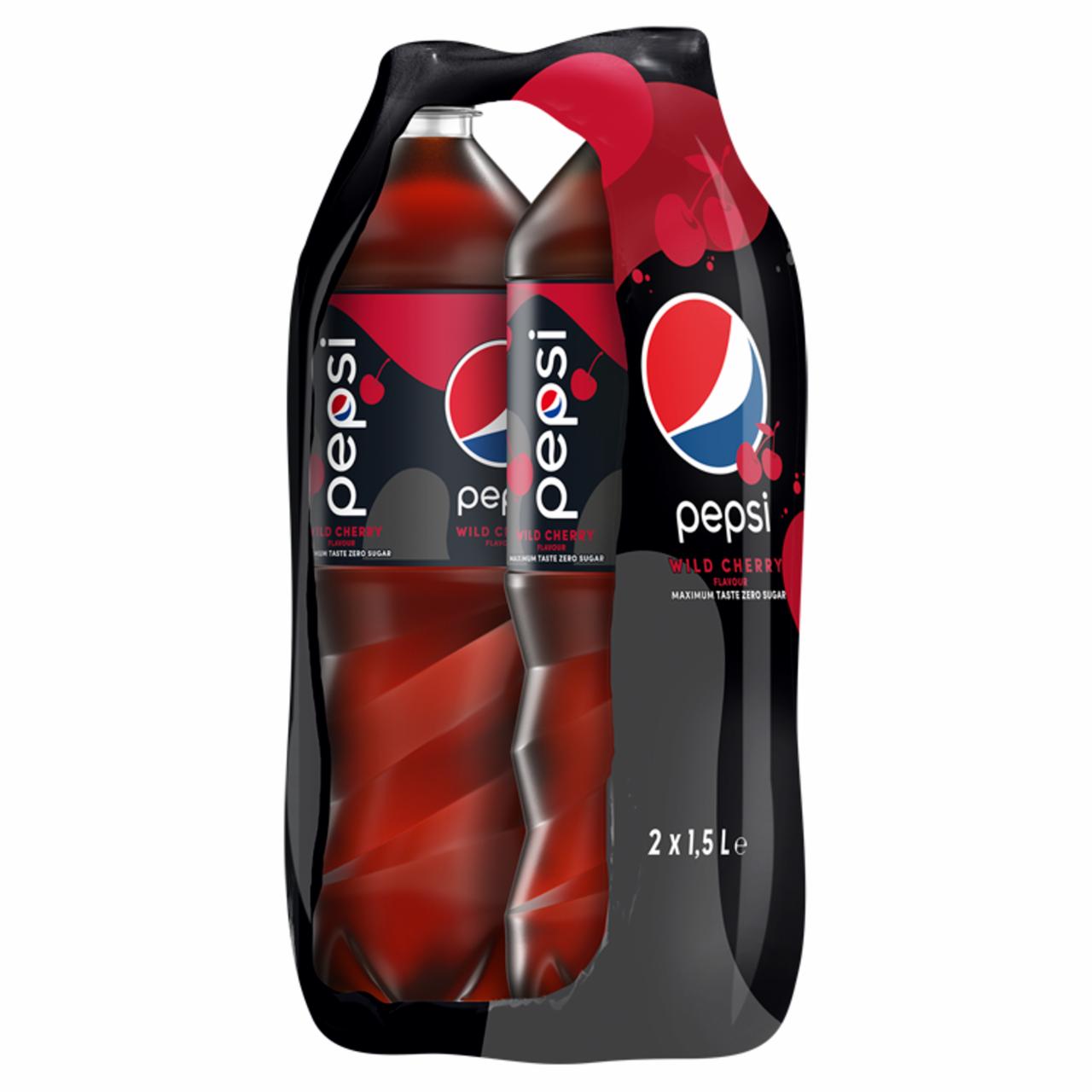 Zdjęcia - Pepsi Wild Cherry Napój gazowany 3 l (2 x 1,5 l)