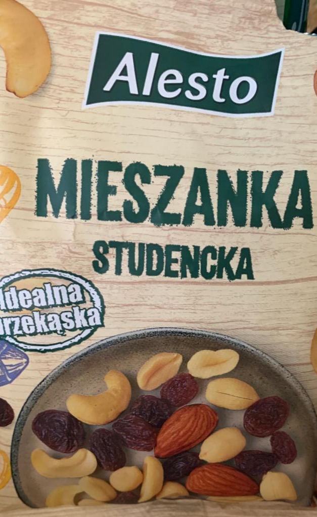 Zdjęcia - Mieszanka studencka smażonych orzechów i rodzynek Alesto