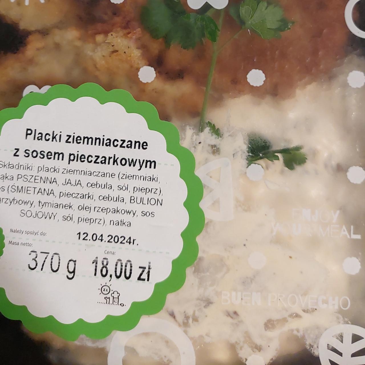 Zdjęcia - Placki ziemniaczane z sosem pieczarkowym Ślimak