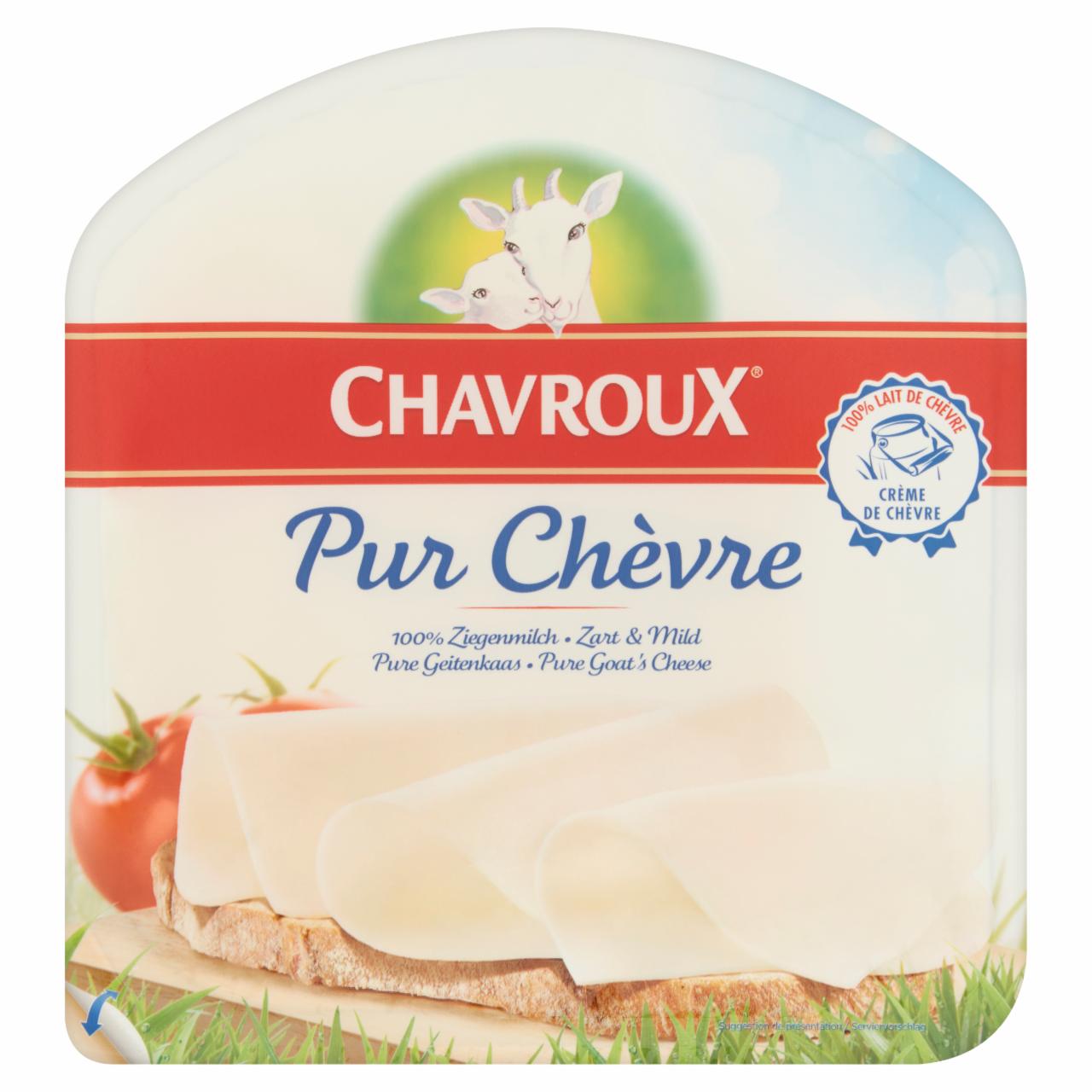 Zdjęcia - Chavroux Pur Chèvre Ser dojrzewający z mleka koziego w plastrach 120 g