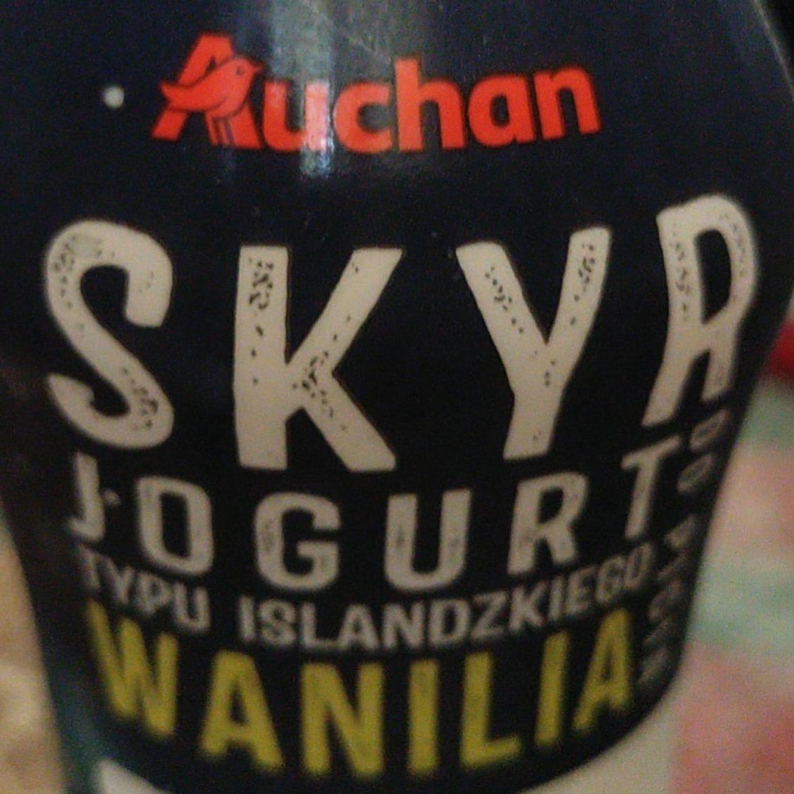 Zdjęcia - Skyr jogurt wanilia Auchan