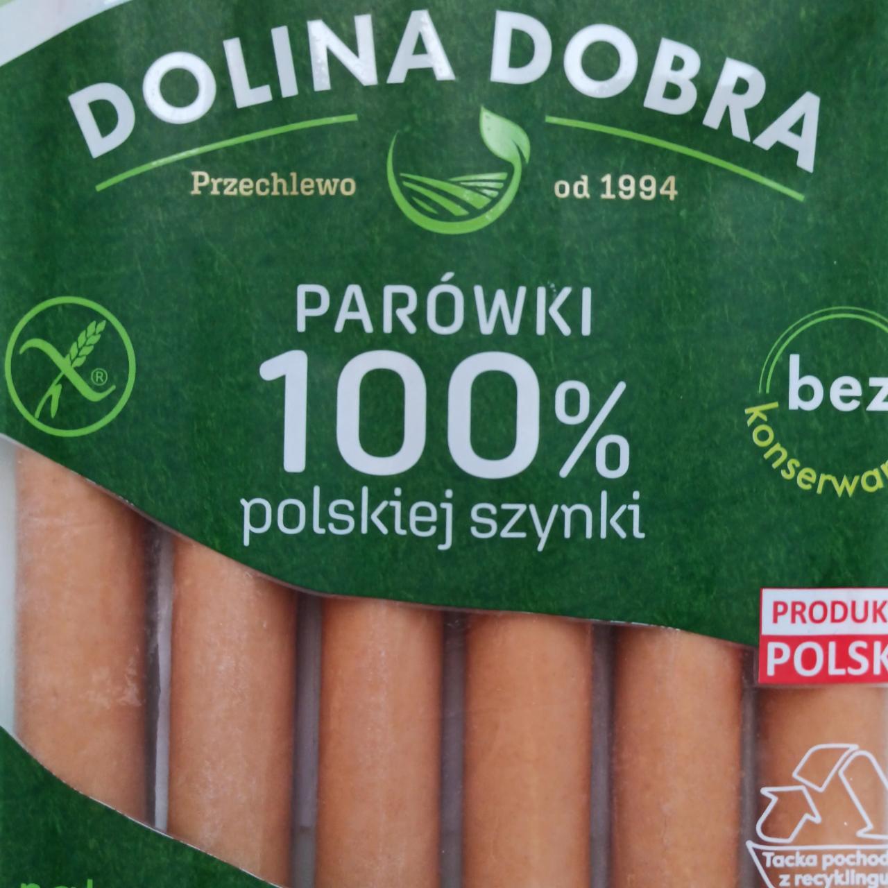Zdjęcia - Parówki 100 % polskiej szynki Dolina Dobra