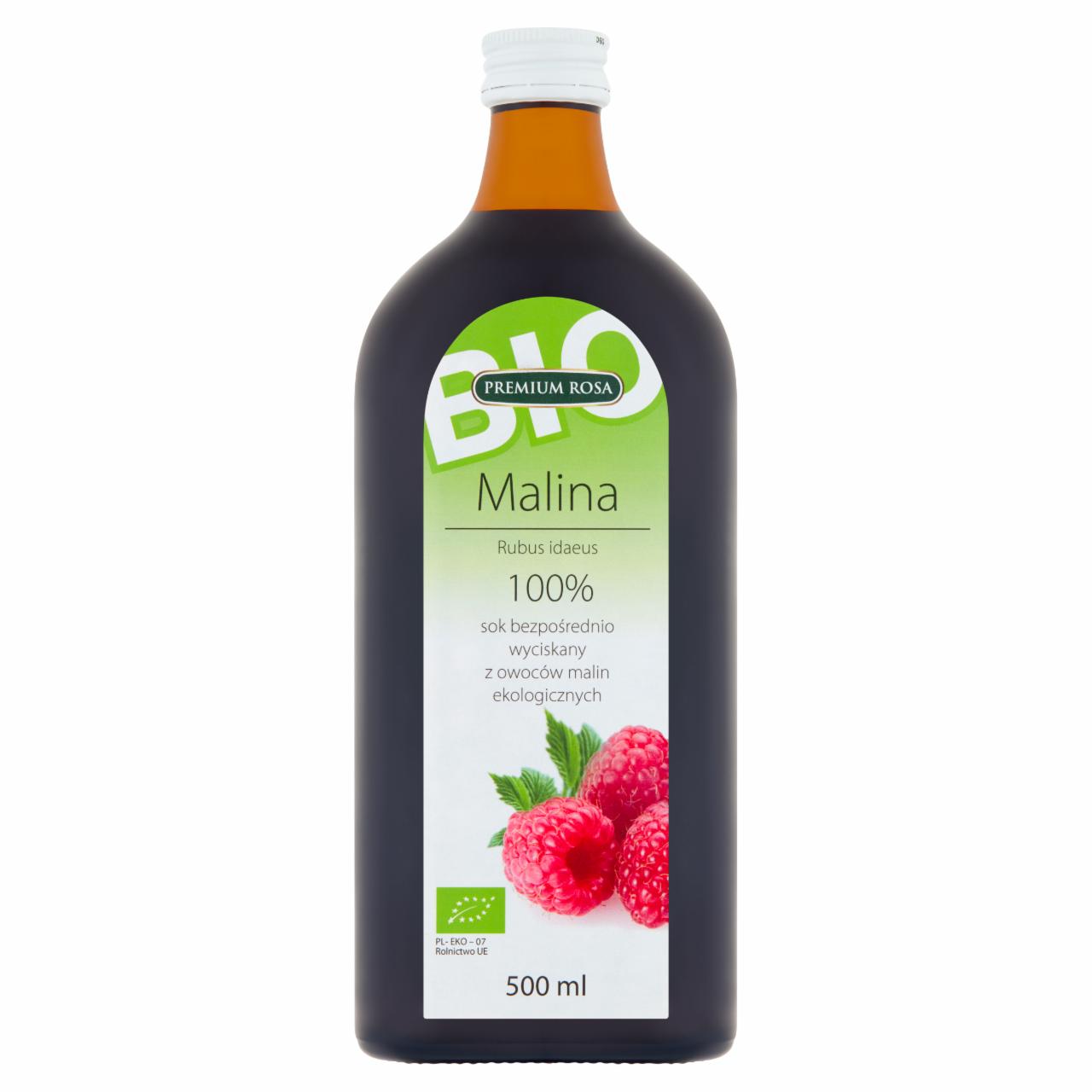 Zdjęcia - Premium Rosa Bio Sok bezpośrednio wyciskany z owoców malin ekologicznych 500 ml