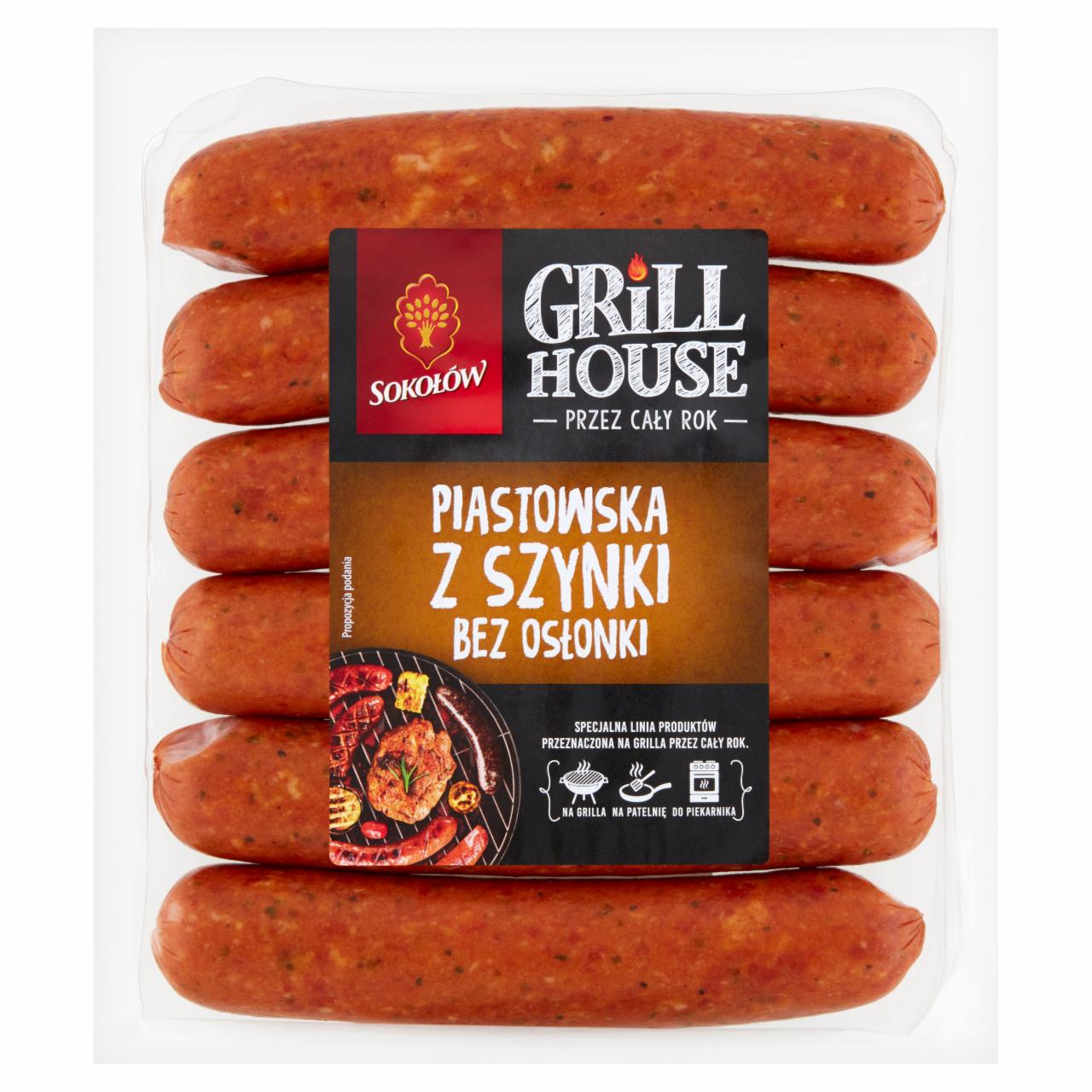 Zdjęcia - Sokołów Grill House Piastowska z szynki bez osłonki 0,63 kg