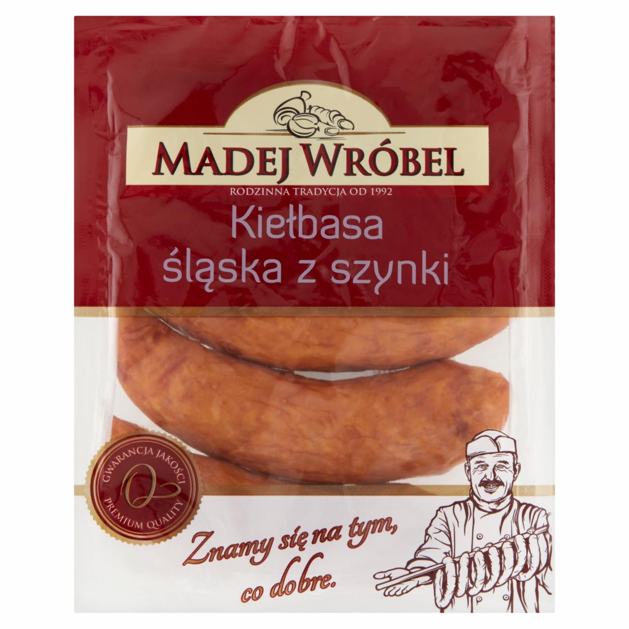 Zdjęcia - Madej Wróbel Kiełbasa śląska z szynki 0,48 kg
