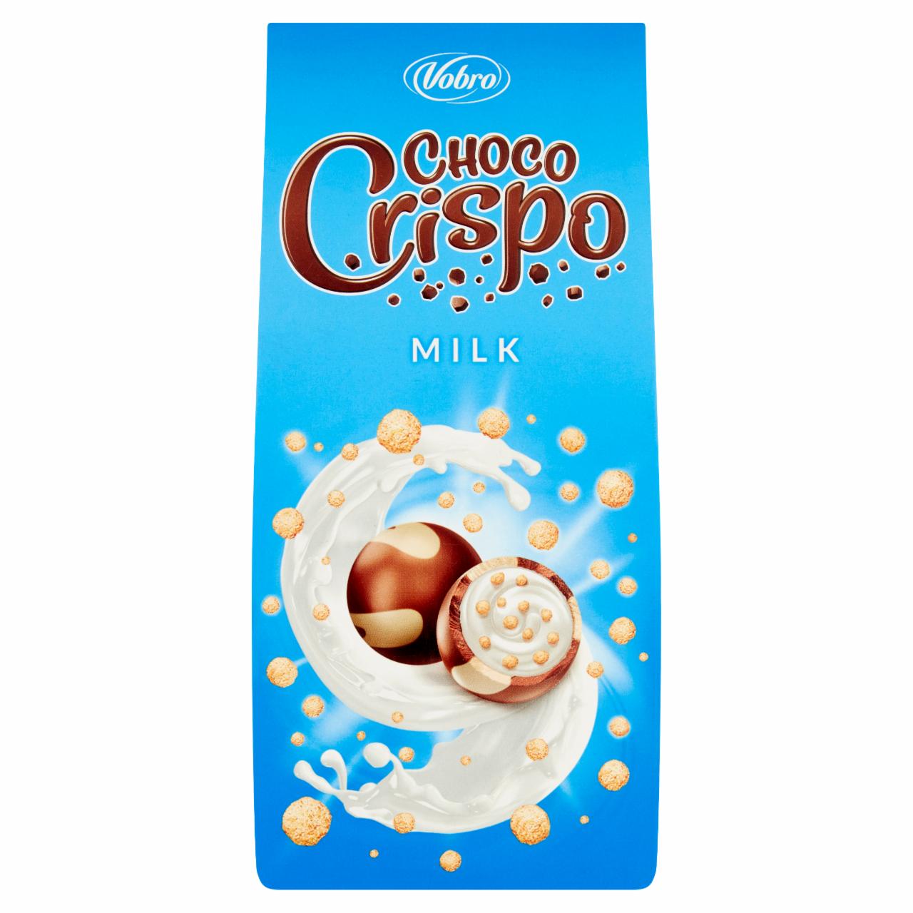 Zdjęcia - Vobro Choco Crispo Praliny z czekolady nadziewane kremem mlecznym i chrupkami 90 g