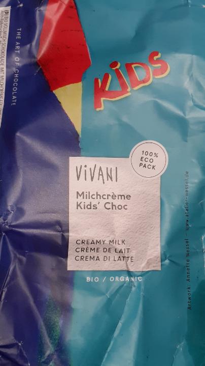 Zdjęcia - Czekolada mleczna dla dzieci bio vivani
