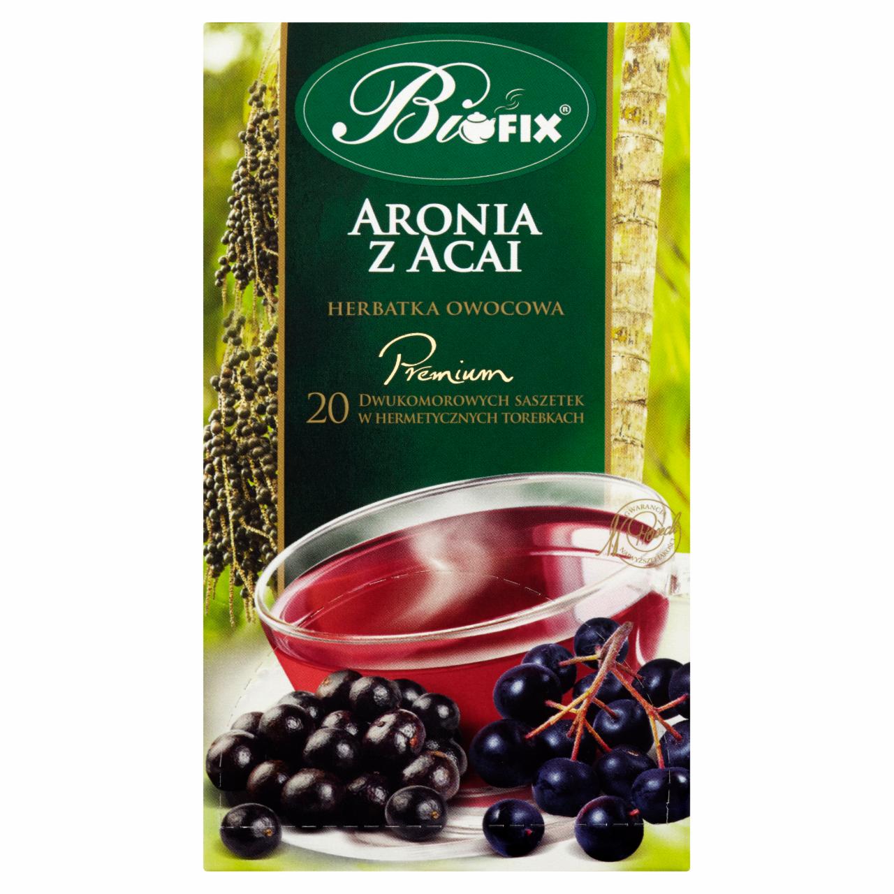 Zdjęcia - Bifix Premium aronia z acai Herbatka owocowa 40 g (20 saszetek)
