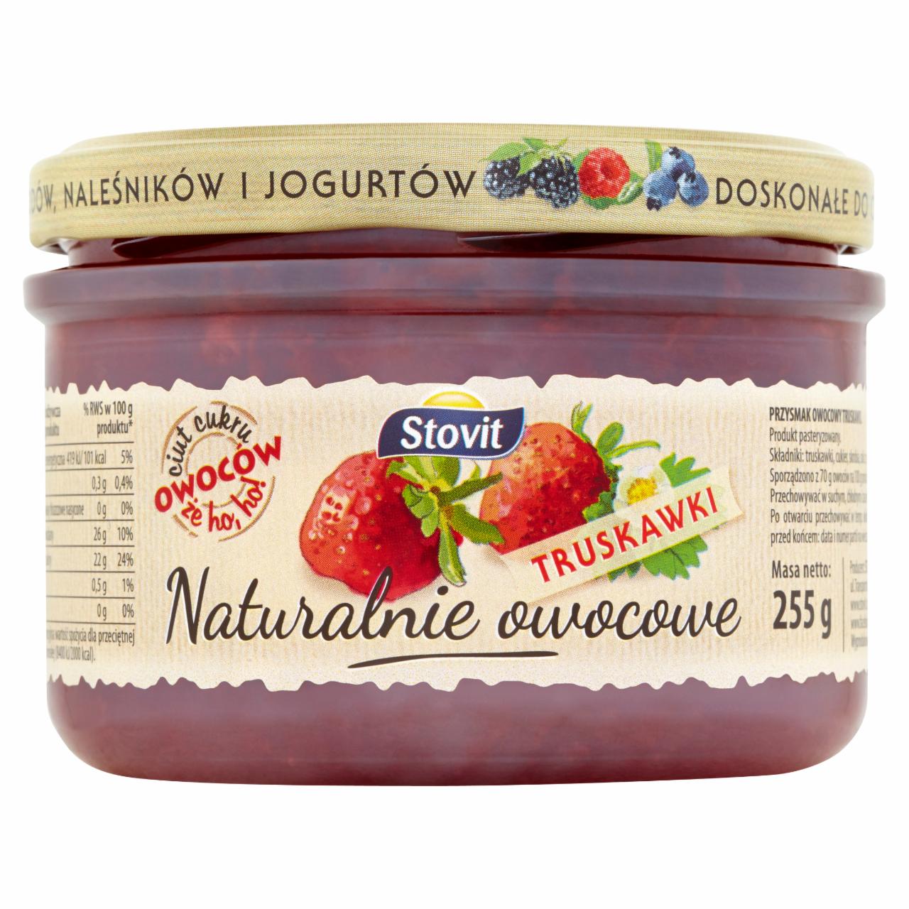 Zdjęcia - Stovit Naturalnie owocowe Truskawki 255 g