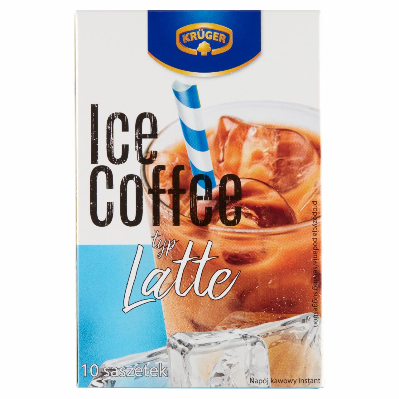 Zdjęcia - Krüger Napój kawowy instant typ Latte 125 g (10 x 12,5 g)