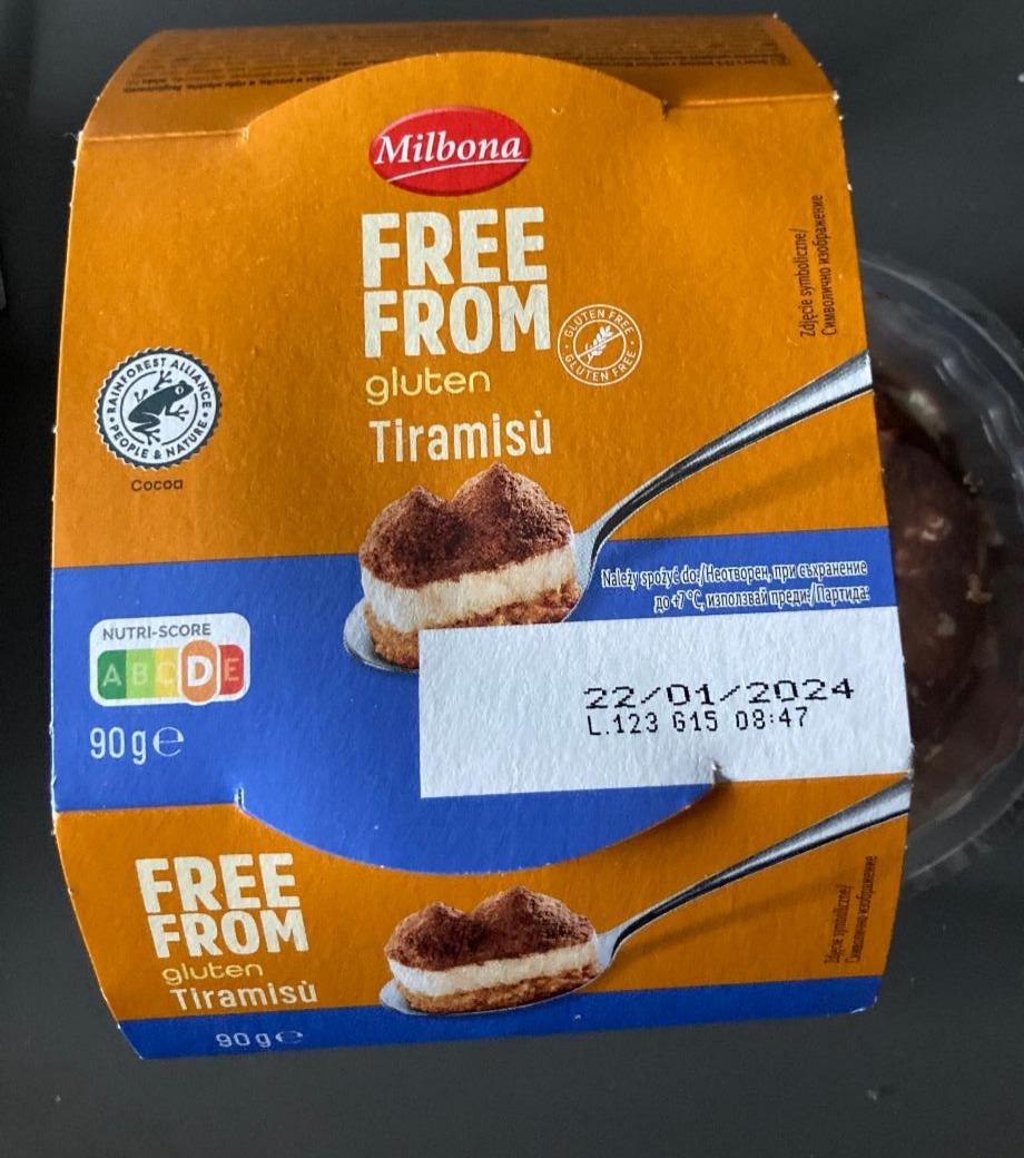 Zdjęcia - Free from gluten Tiramisu Milbona