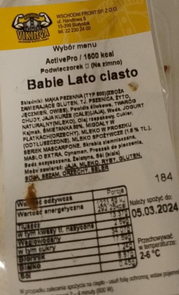 Zdjęcia - Ciasto babie lato Vikinga