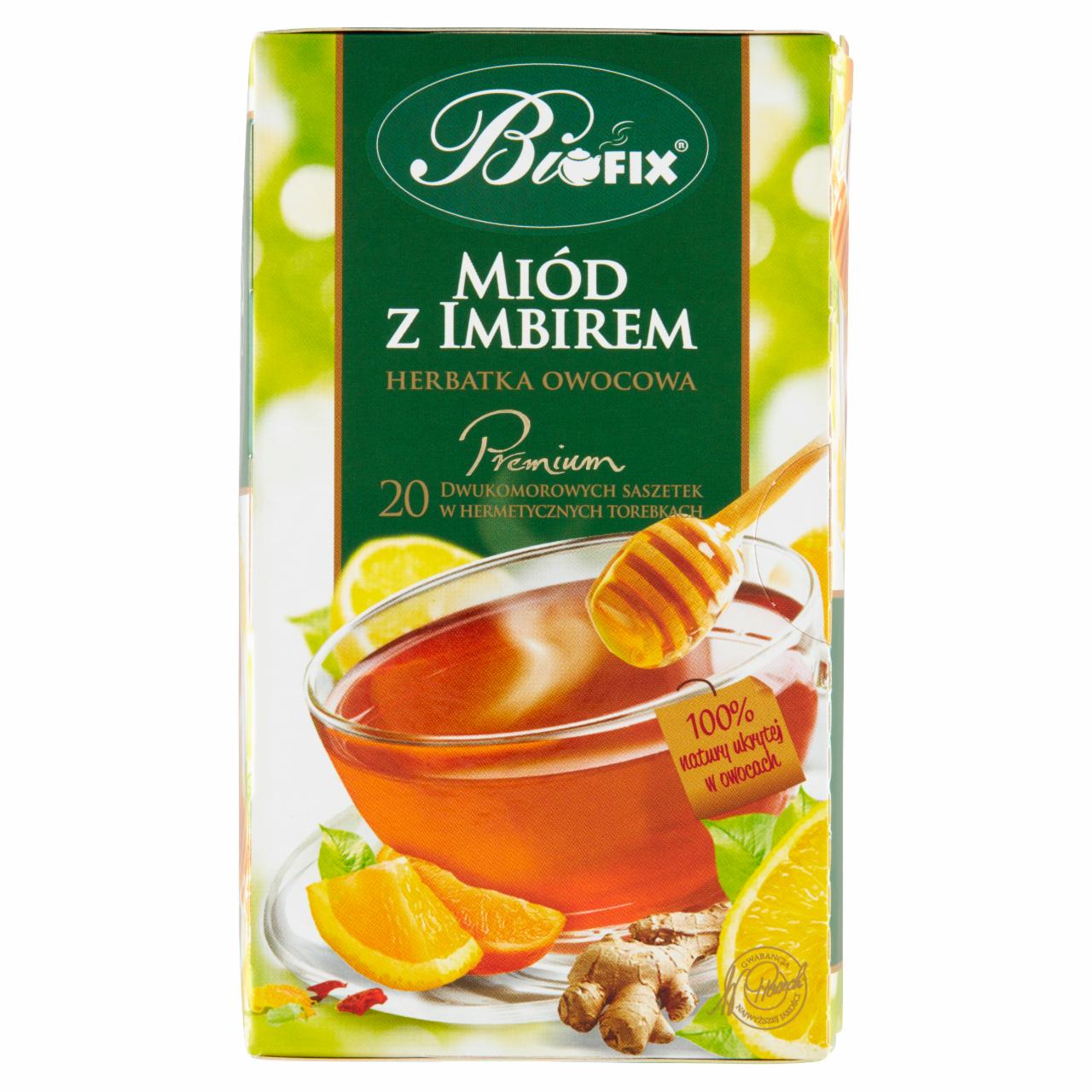 Zdjęcia - Bifix Premium Herbatka owocowa miód z imbirem 40 g (20 x 2 g)