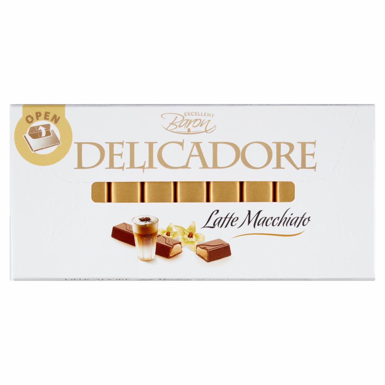 Zdjęcia - Baron Delicadore Czekolada mleczna z nadzieniem o smaku latte macchiato 200 g