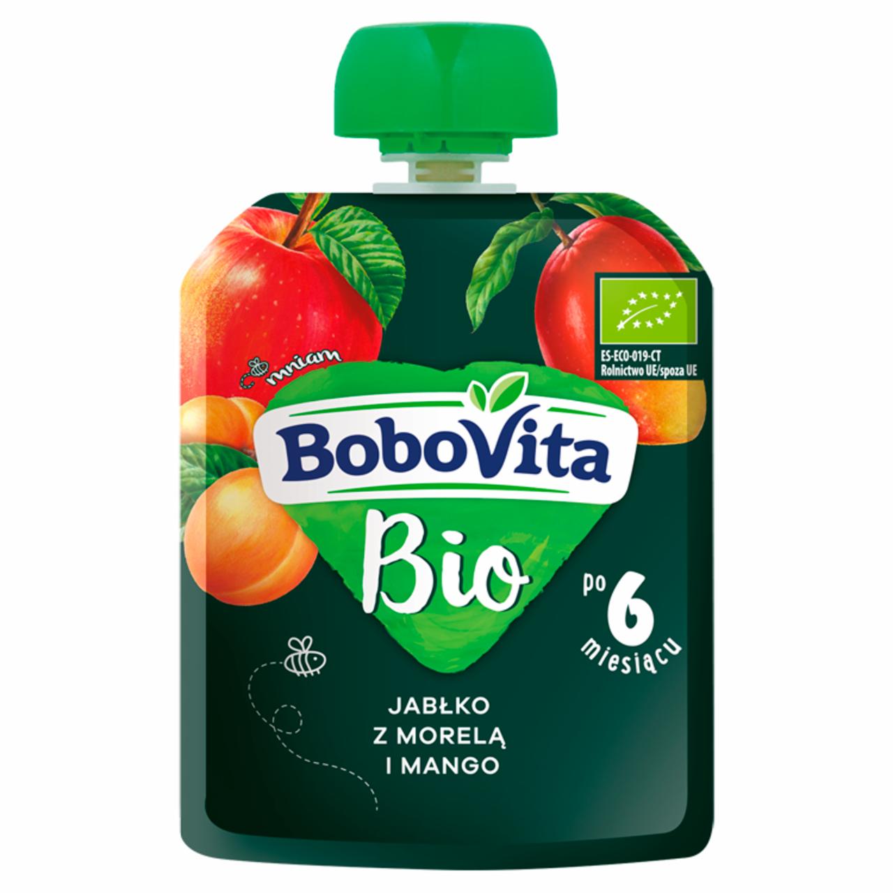 Zdjęcia - BoboVita Bio Jabłko z morelą i mango po 6 miesiącu 80 g