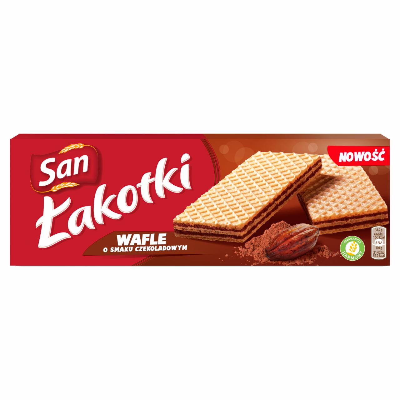 Zdjęcia - Łakotki Wafle o smaku czekoladowym San