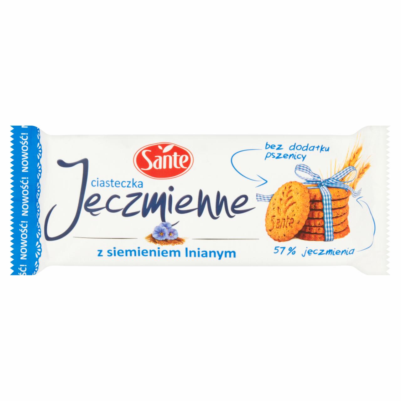 Zdjęcia - Sante Ciasteczka jęczmienne z siemieniem lnianym 135 g