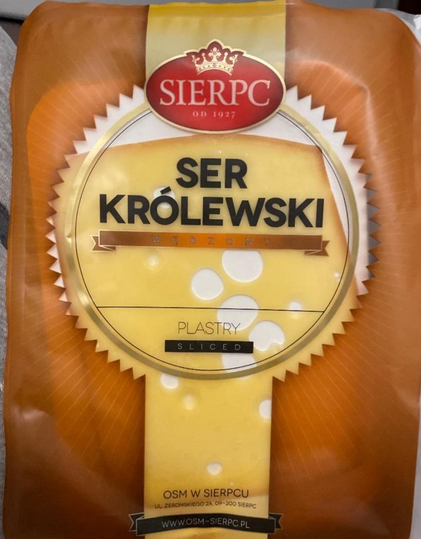 Zdjęcia - Sierpc Ser królewski wędzony plastry 135 g