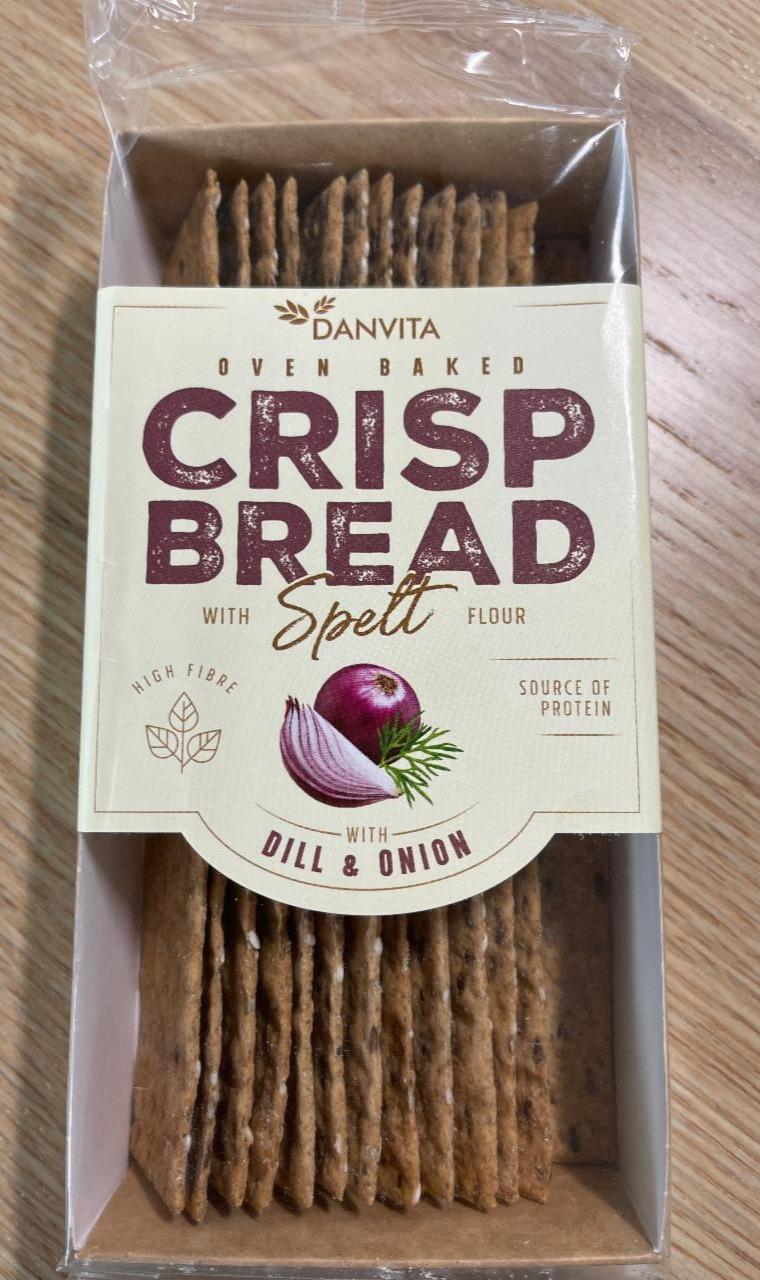 Zdjęcia - Oven baked Crisp bread with Spelt flour with Dill & Onion Danvita