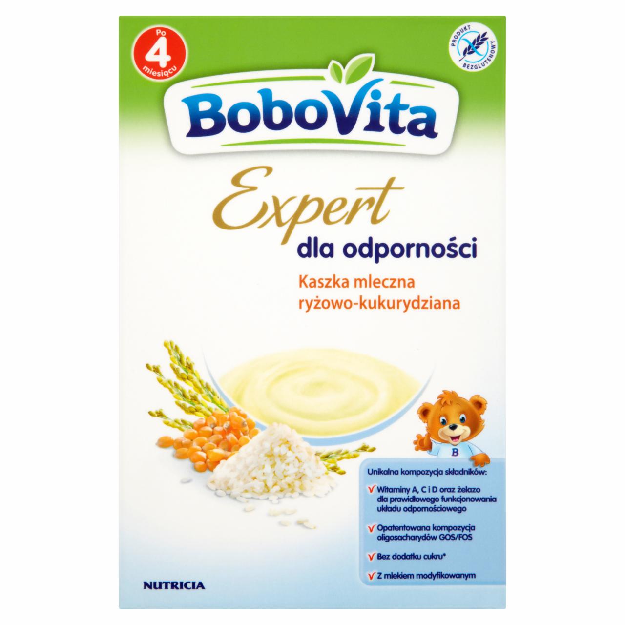 Zdjęcia - BoboVita Expert dla odporności Kaszka mleczna ryżowo-kukurydziana po 4 miesiącu 250 g