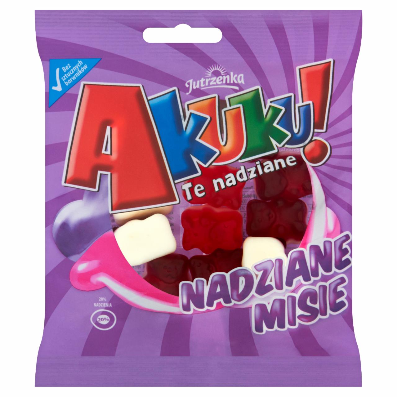 Zdjęcia - Jutrzenka Akuku! Te nadziane Nadziane Misie Żelki 90 g