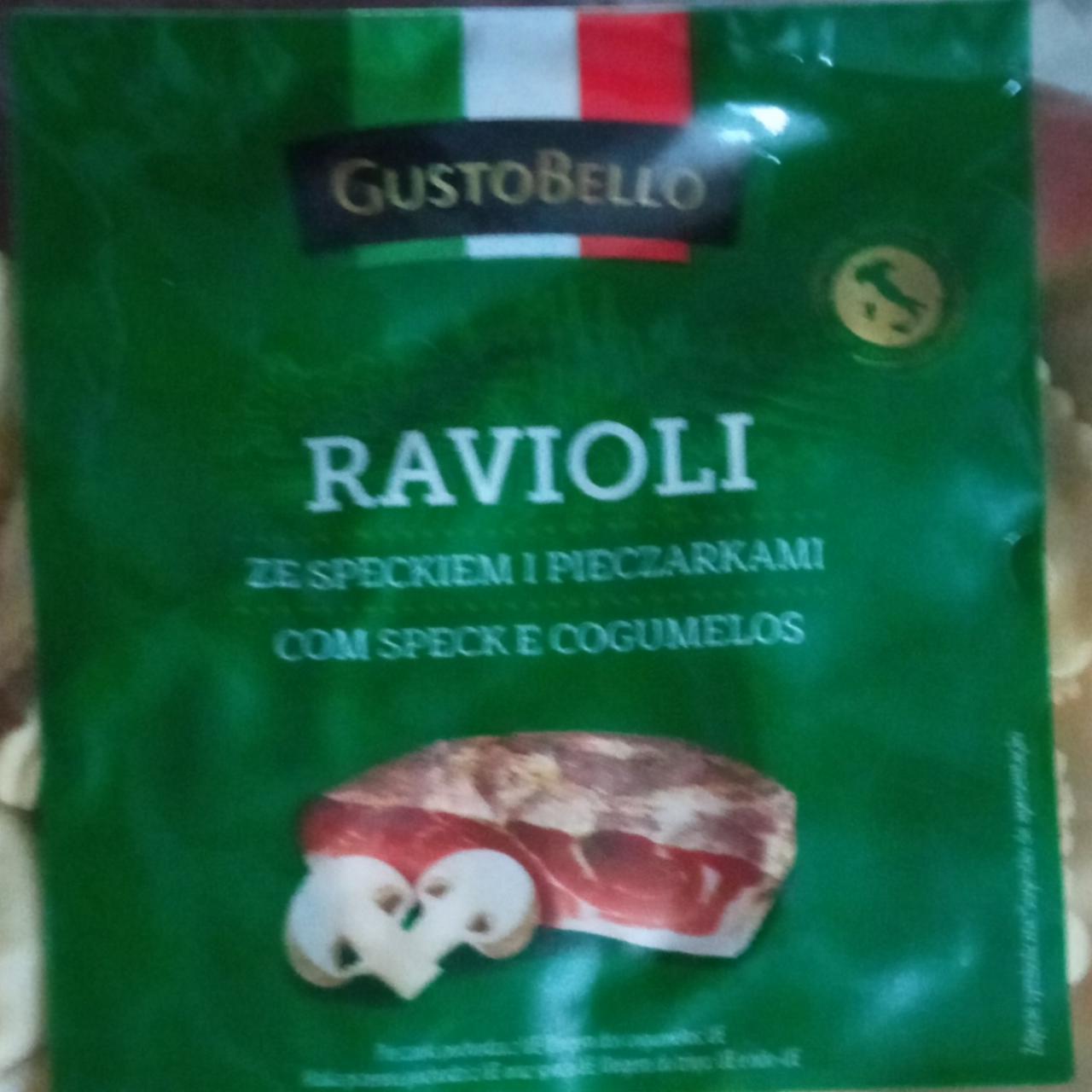 Zdjęcia - ravioli ze speckiem i pieczarkami GustoBello