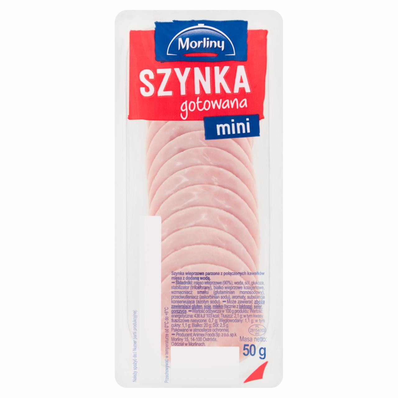 Zdjęcia - Morliny Szynka gotowana mini 50 g