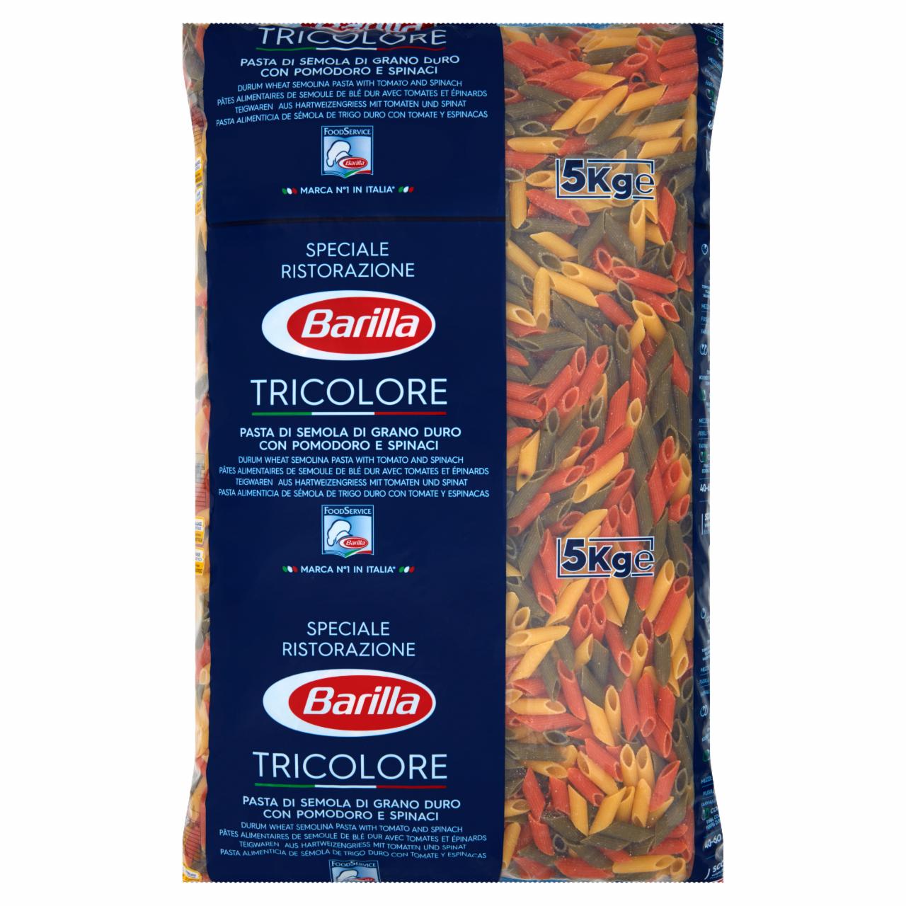 Zdjęcia - Barilla Makaron Mezze Penne Tricolore 5 kg