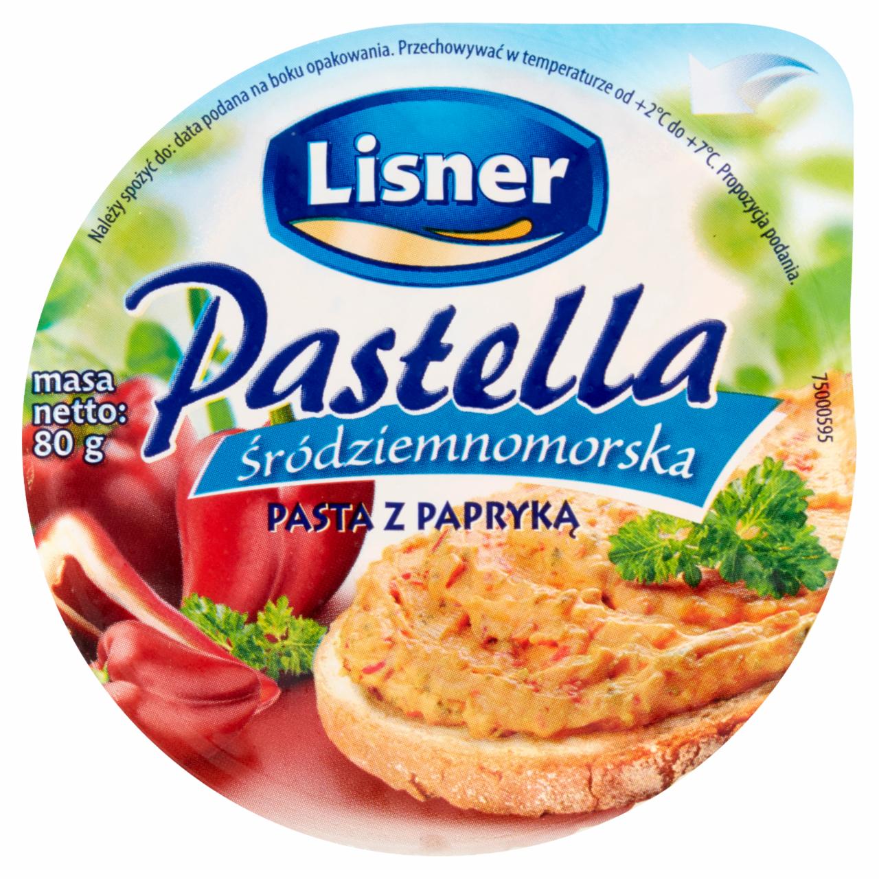 Zdjęcia - Lisner Pastella Śródziemnomorska Pasta z papryką 80 g