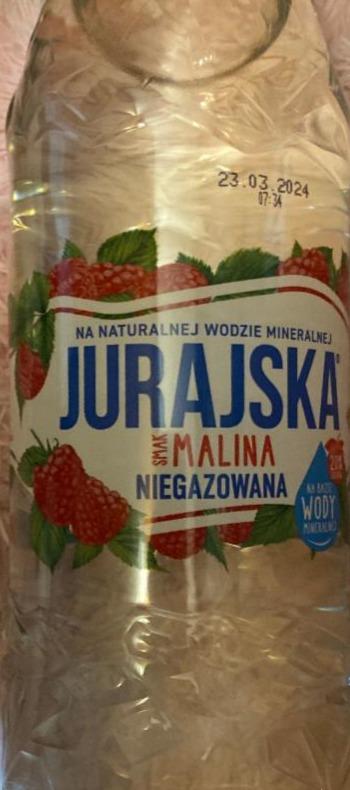 Zdjęcia - Woda mineralna niegazowana malinowa jurajska