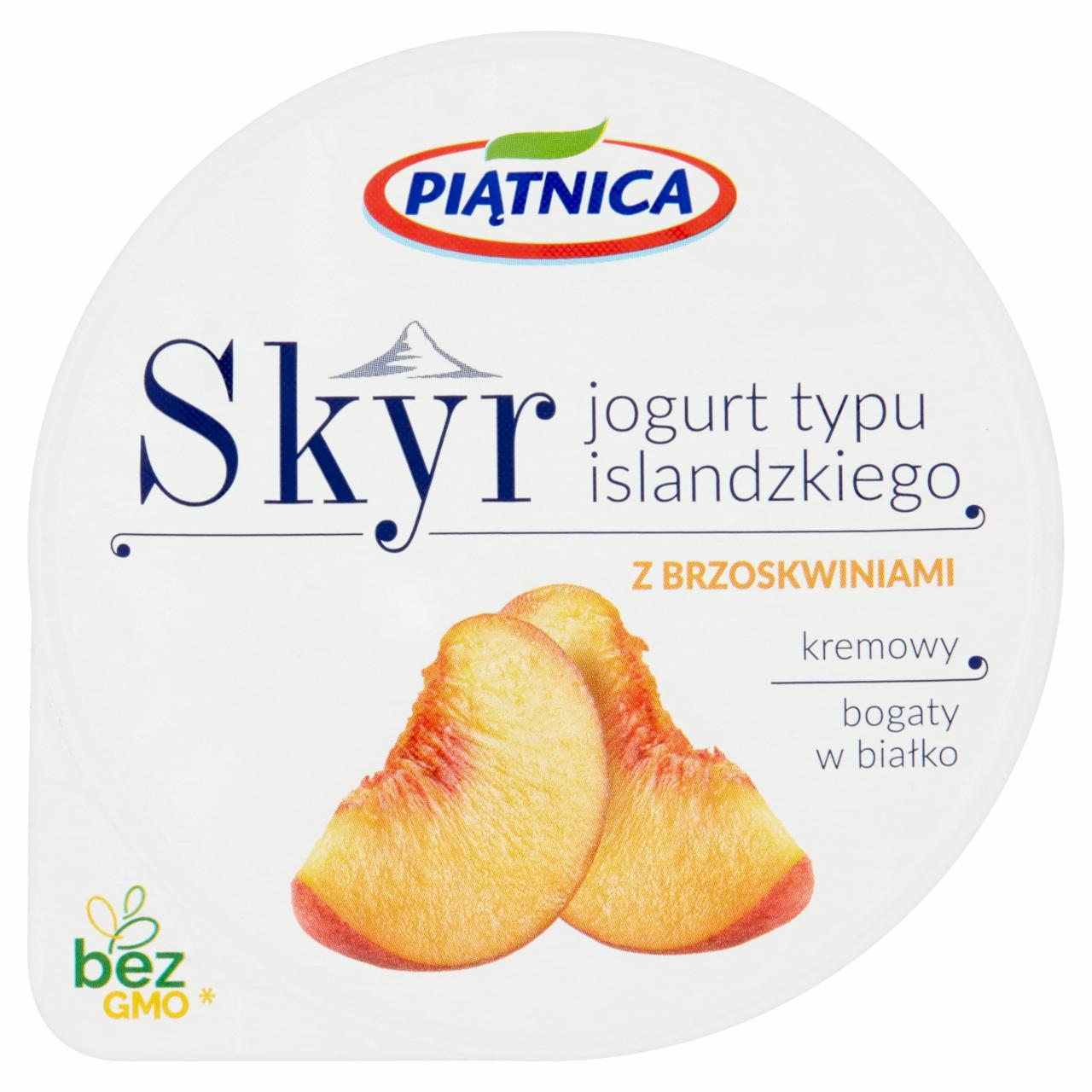 Zdjęcia - Piątnica Skyr Jogurt typu islandzkiego z brzoskwiniami 150 g