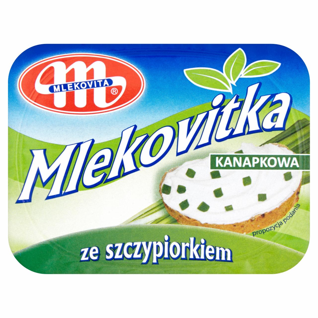 Zdjęcia - Mlekovita Mlekovitka Serek twarogowy ze szczypiorkiem 125 g