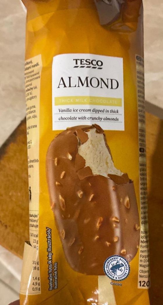 Zdjęcia - Almond vanilla ice cream Tesco