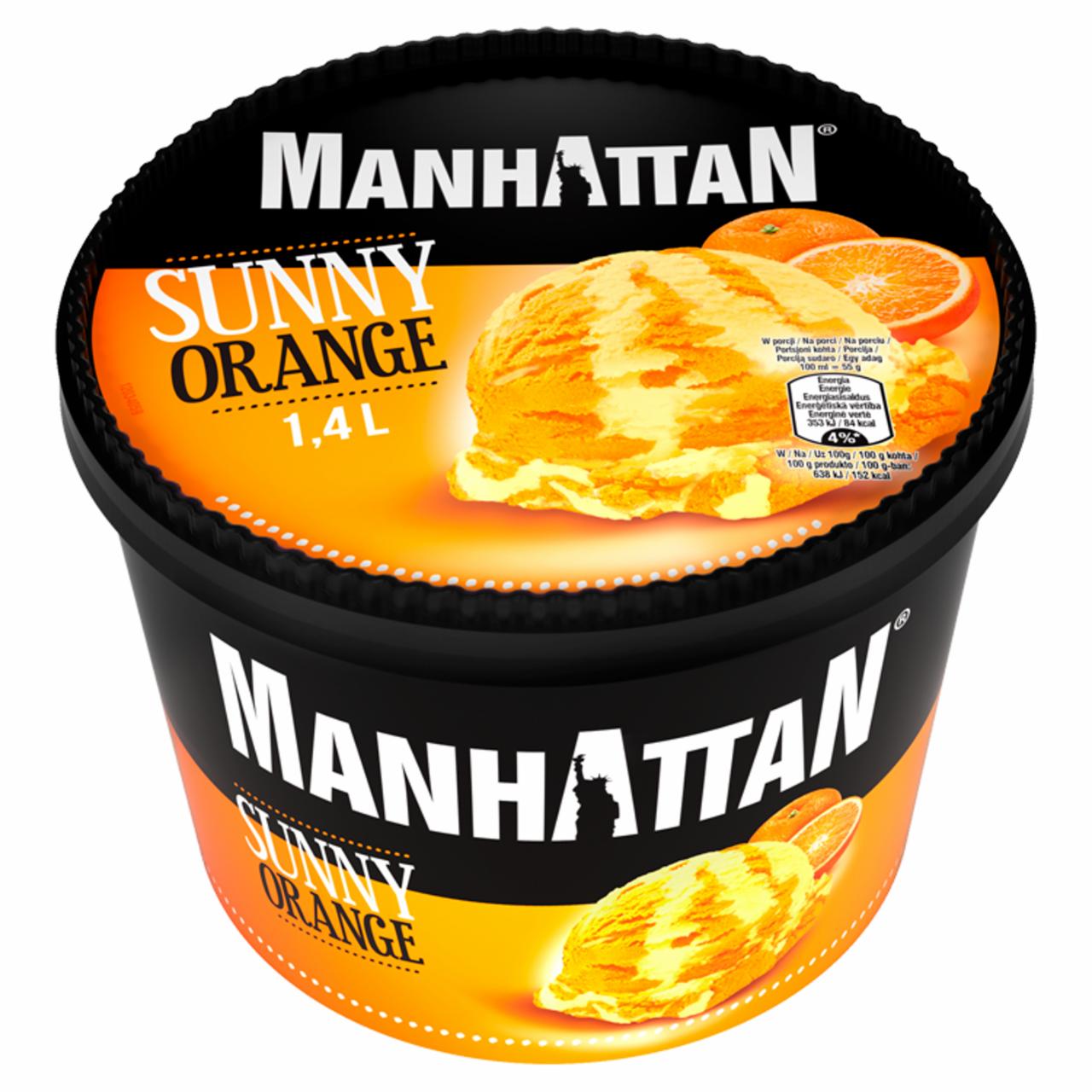 Zdjęcia - Manhattan Lody z serkiem twarogowym i lody pomarańczowe 1400 ml