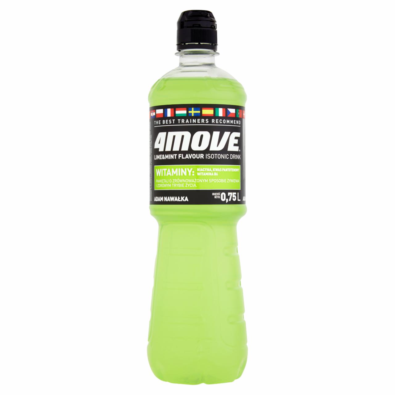 Zdjęcia - 4Move Napój izotoniczny niegazowany o smaku limonka-mięta 750 ml