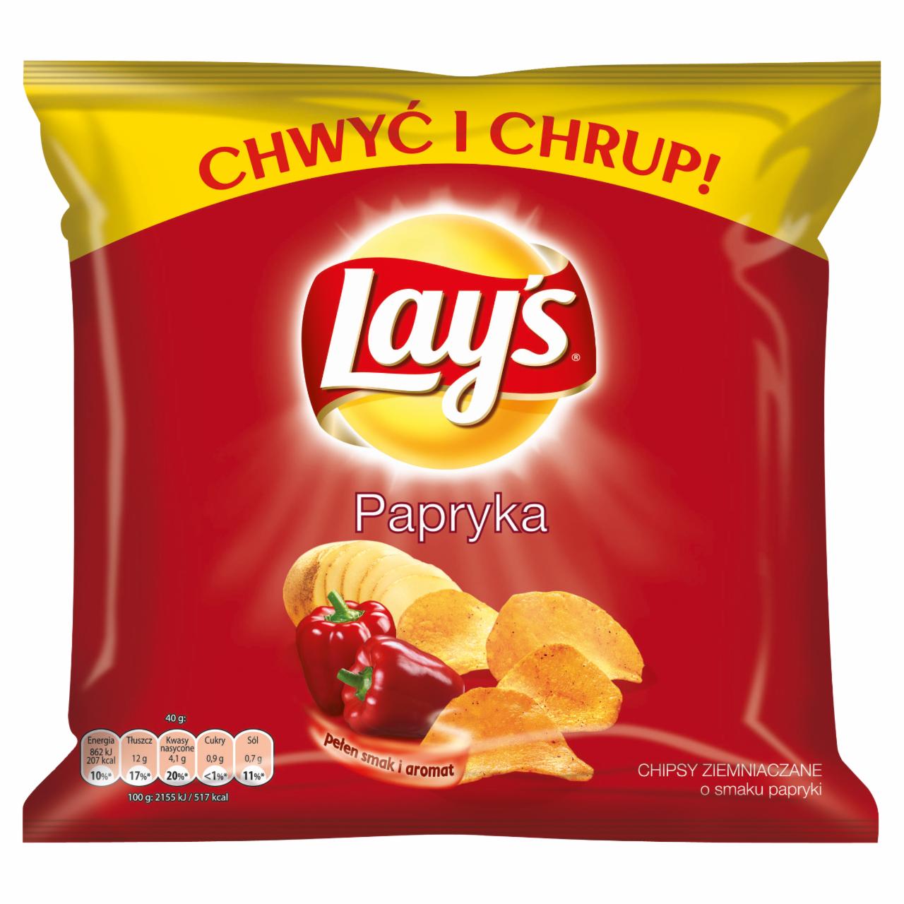 Zdjęcia - Lay's Papryka Chipsy ziemniaczane 40 g