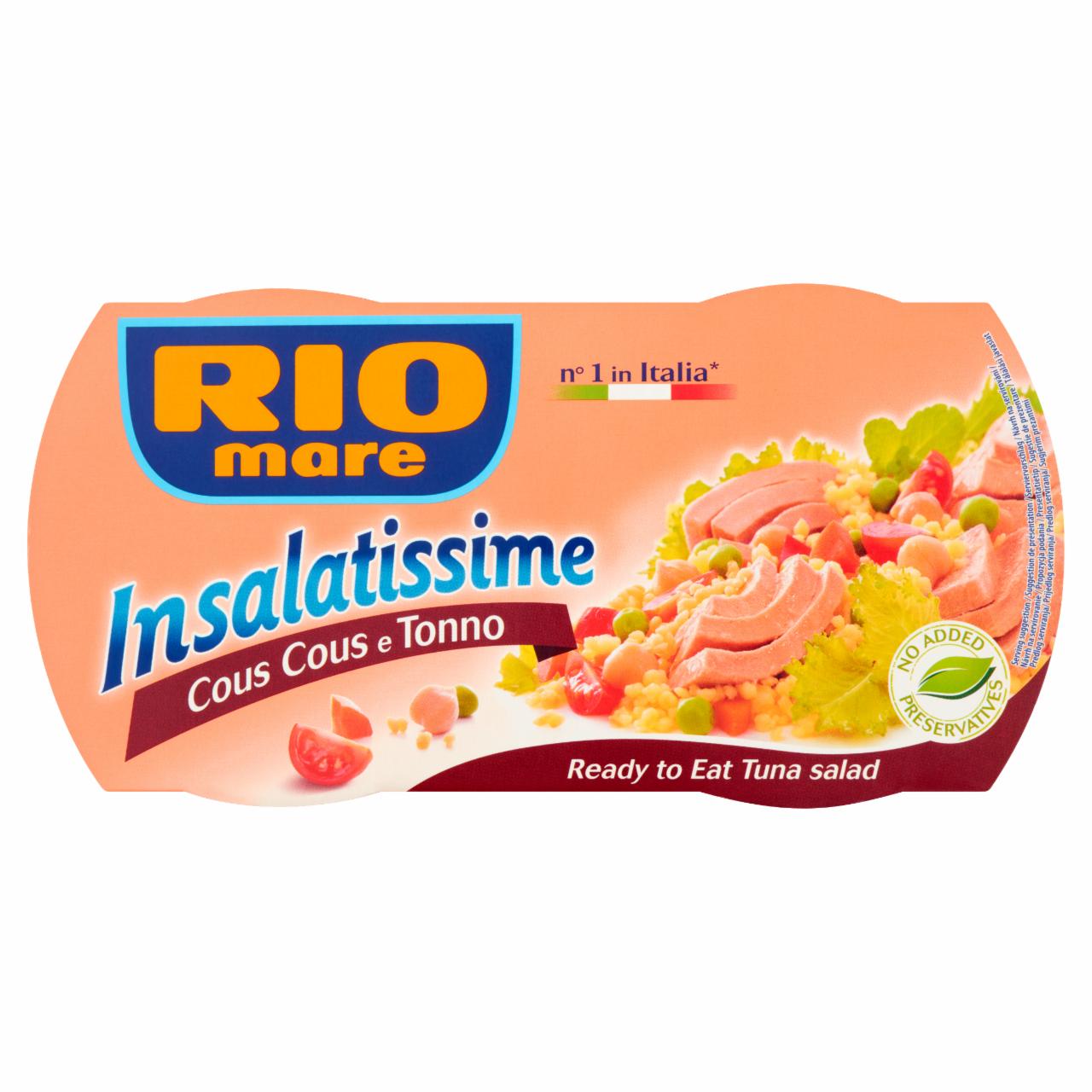 Zdjęcia - Rio Mare Insalatissime Cous Cous e Tonno Gotowe danie z kuskus warzyw i tuńczyka 2 x 160 g