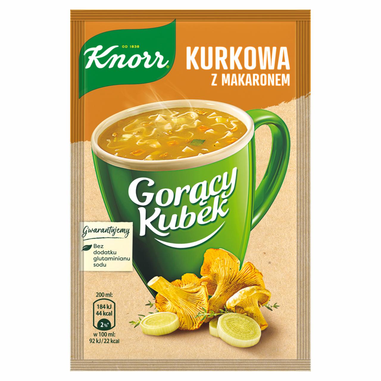 Zdjęcia - Knorr Gorący Kubek Kurkowa z makaronem 13 g