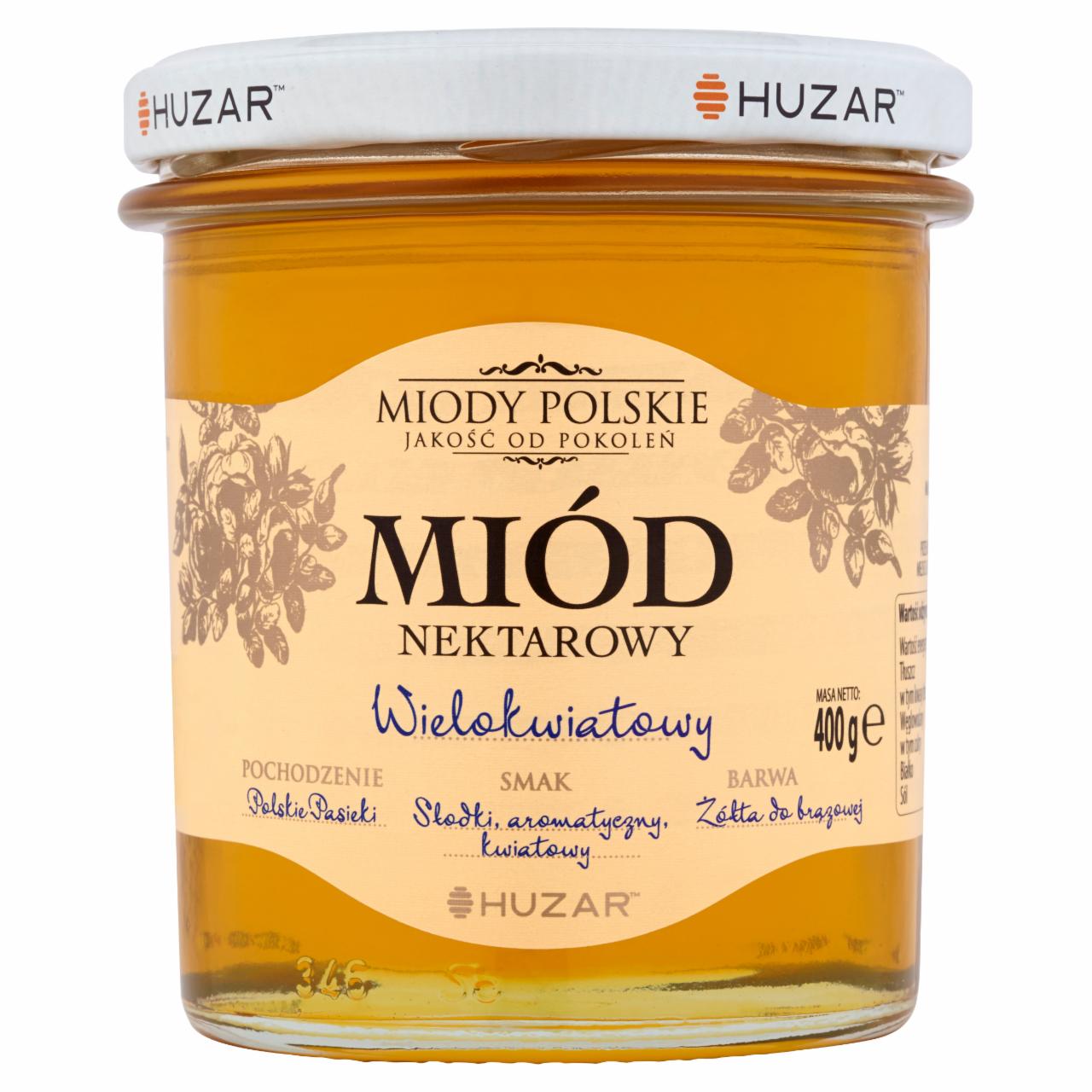 Zdjęcia - Huzar Miody polskie Miód nektarowy wielokwiatowy 400 g